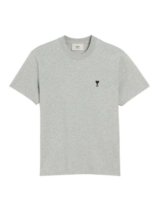 26FW 아미 스몰 하트 로고 라이트 코튼 저지 티셔츠 HTS3467240951 Light Grey