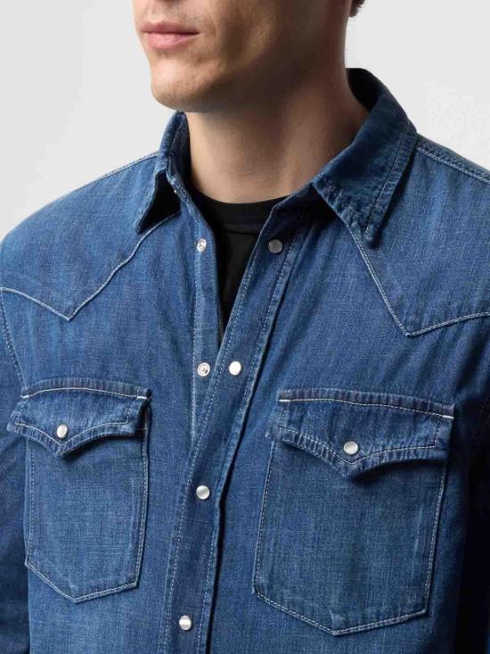  돈답 데님 셔츠 UC343RDF0272ULP4DU800 Medium Wash - DONDUP