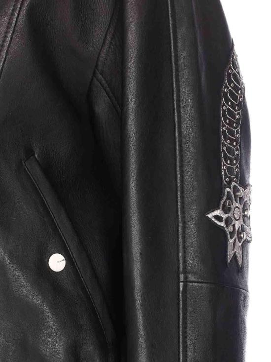  핑코 가죽 자켓 105793A2U7Z99 Black - PINKO