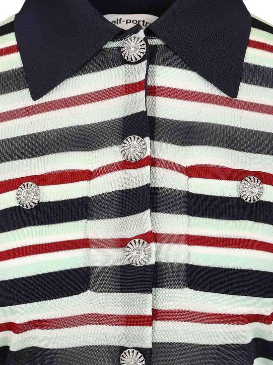 25FW 셀프 포트레이트 긴팔 티셔츠 PF25050TBLBLUE Blue - SELF PORTRAIT