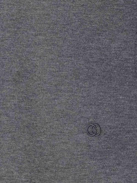 25FW 구찌 울 코튼 저지 셔츠 836442Z7AY91088 Grey - GUCCI