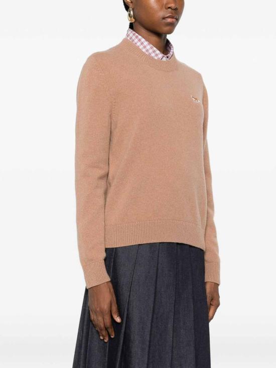 25FW 메종키츠네 베이비 폭스 램스울 레귤러 점퍼 PW00817KT10060054 Camel - MAISON KITSUNE