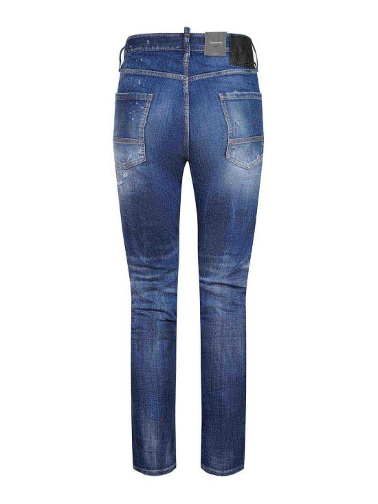  디스퀘어드2 스트레이트 팬츠 S71LB1668D30010470 Blue - DSQUARED2