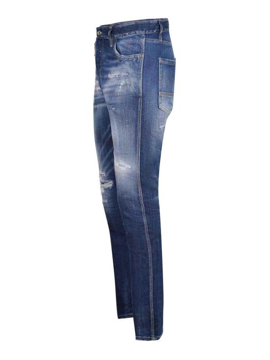  디스퀘어드2 스트레이트 팬츠 S71LB1668D30010470 Blue - DSQUARED2