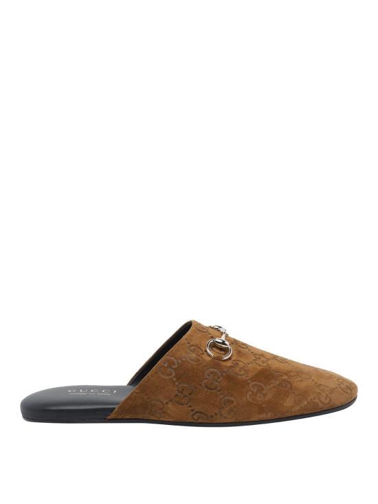 25FW 구찌 홀스빗 스웨이드 뮬 849565AAFQV2118 Brown