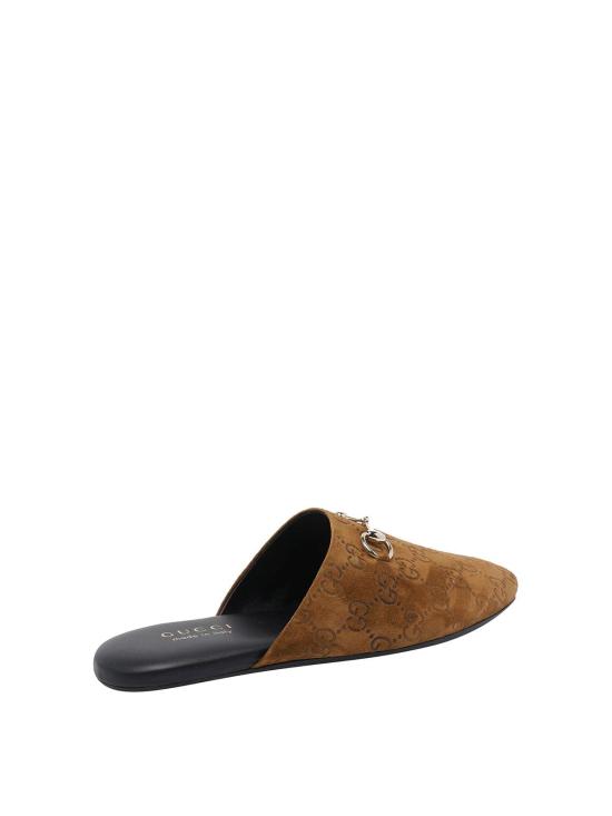 25FW 구찌 홀스빗 스웨이드 뮬 849565AAFQV2118 Brown - GUCCI