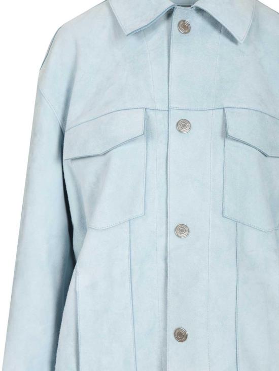  아미 가죽 자켓 H25UJK839LH00594506H25 Light Blue - AMI