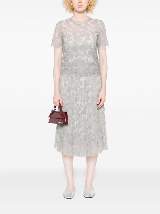 25FW 에르마노 설비노 반팔 티셔츠 D472L336CSEQC75102 Blue - ERMANNO SCERVINO