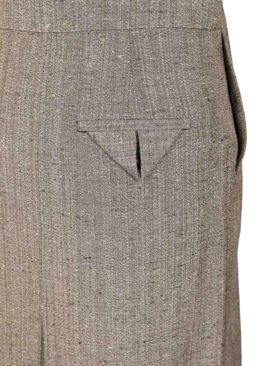 25FW 보테가베네타 미디 스커트 835250V36C02515 Grey - BOTTEGA VENETA