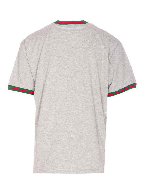  구찌 엠브로이더리 코튼 저지 티셔츠 835640XJHCW1183 Grey - GUCCI