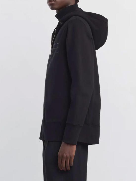 25FW 호간 후드 티셔츠 KQMB551203TXUYB999 Black - HOGAN