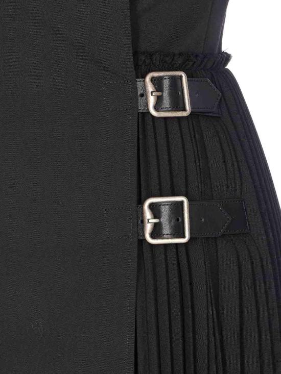 25FW 버버리 울 블랜드 킬트 미니 드레스 8116015 Black - BURBERRY