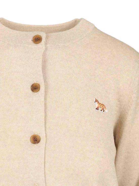 26SS 메종키츠네 베이비 폭스 메리노 레귤러 가디건 PW00502KT1181H218 Beige - MAISON KITSUNE