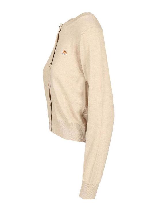 26SS 메종키츠네 베이비 폭스 메리노 레귤러 가디건 PW00502KT1181H218 Beige - MAISON KITSUNE