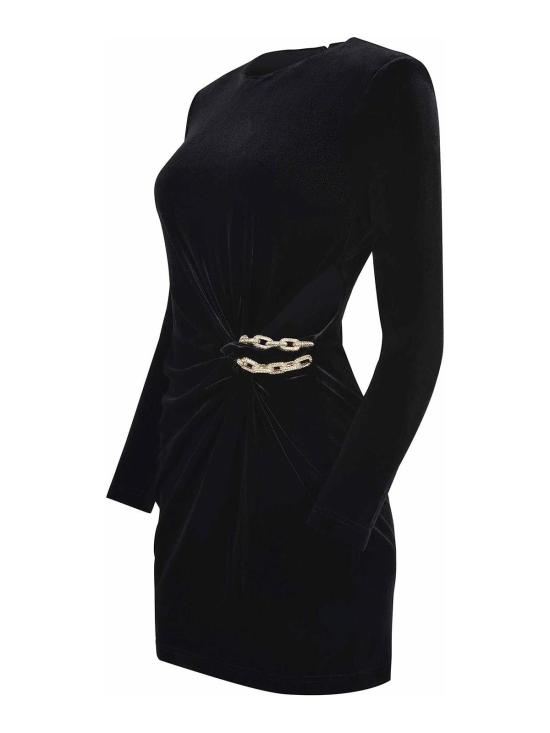 25FW 셀프 포트레이트 미디 스커트 AW25128SBLACK Black - SELF PORTRAIT