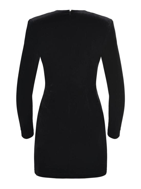 25FW 셀프 포트레이트 미디 스커트 AW25128SBLACK Black - SELF PORTRAIT