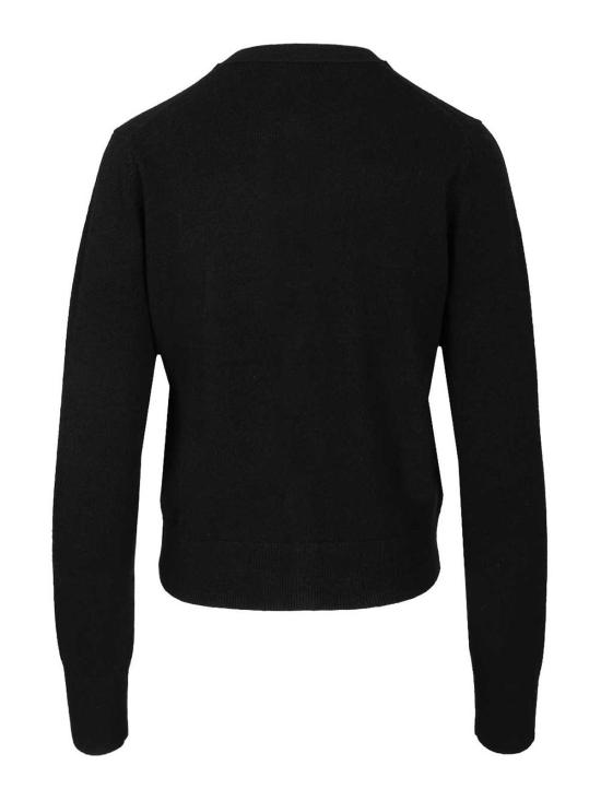 25FW 아크네 스튜디오 로고 페이스 패치 가디건 A60634900 Black - ACNE STUDIOS