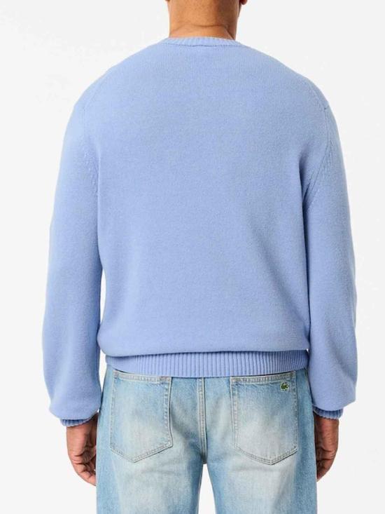 25FW 라코스테 방모 크루넥 스웨터 AH2916HBP Blue - LACOSTE