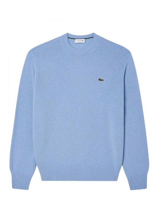 25FW 라코스테 방모 크루넥 스웨터 AH2916HBP Blue