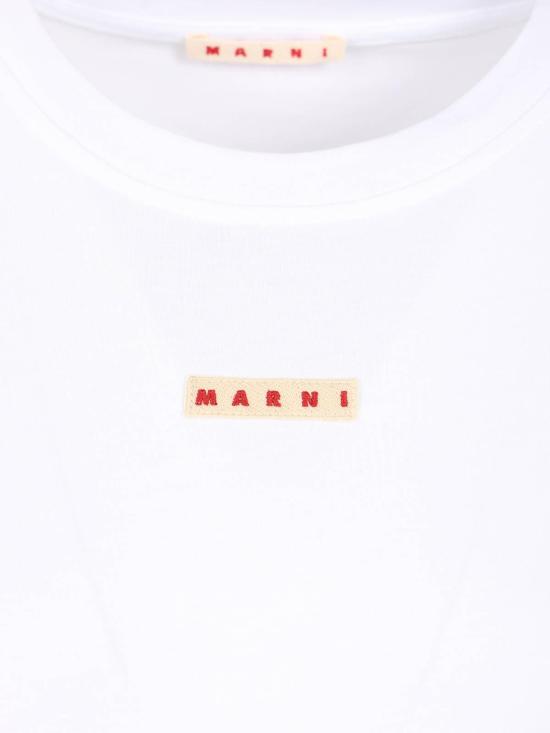 25FW 마르니 반팔 티셔츠 THJE0293X1UTCZ5700W01 White - MARNI