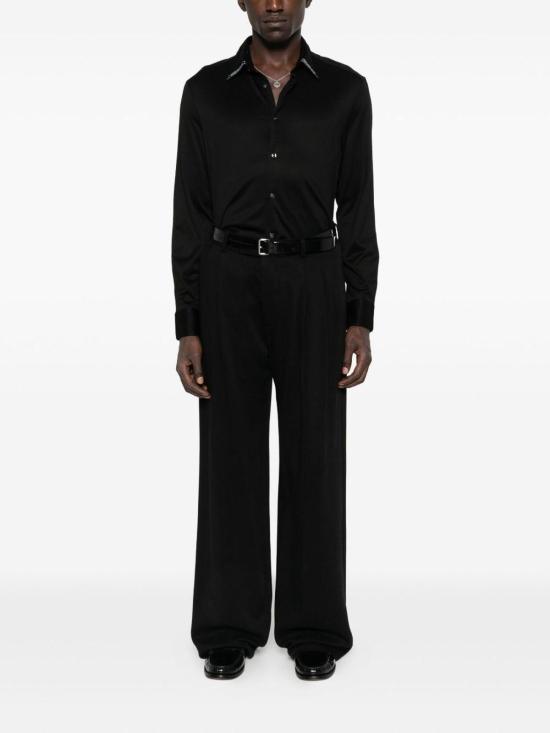 25FW 엠포리오 아르마니 긴팔 셔츠 EM003055AF10761UC001 Black - EMPORIO ARMANI