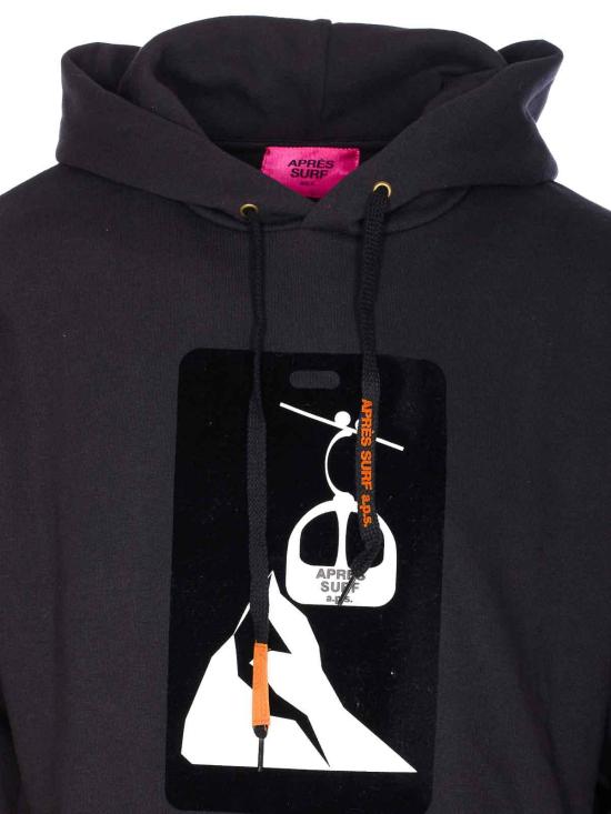 25FW 에프레이 서프 후드 티셔츠 PORDOIBLACKORANGE Black - APRES SURF