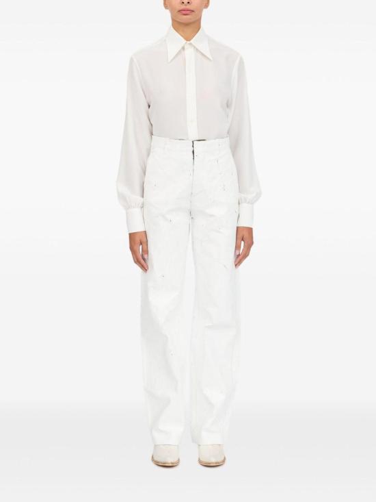  MM6 메종마르지엘라 팬츠 S62KB0224M35437002F White - MM6 MAISON MARGIELA