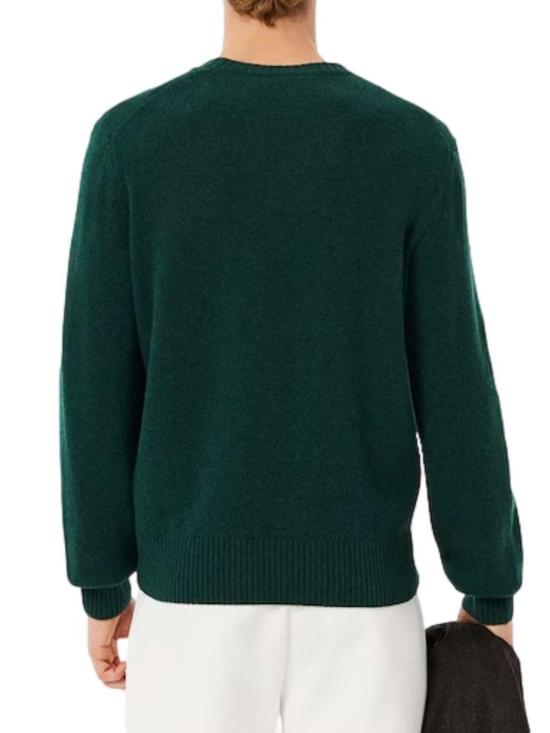 25FW 라코스테 크루넥 스웨터 AH2916YZP Dark Green - LACOSTE