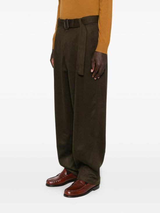 25FW 엠포리오 아르마니 스트레이트 팬츠 EM003662AF17835U7001 Green - EMPORIO ARMANI