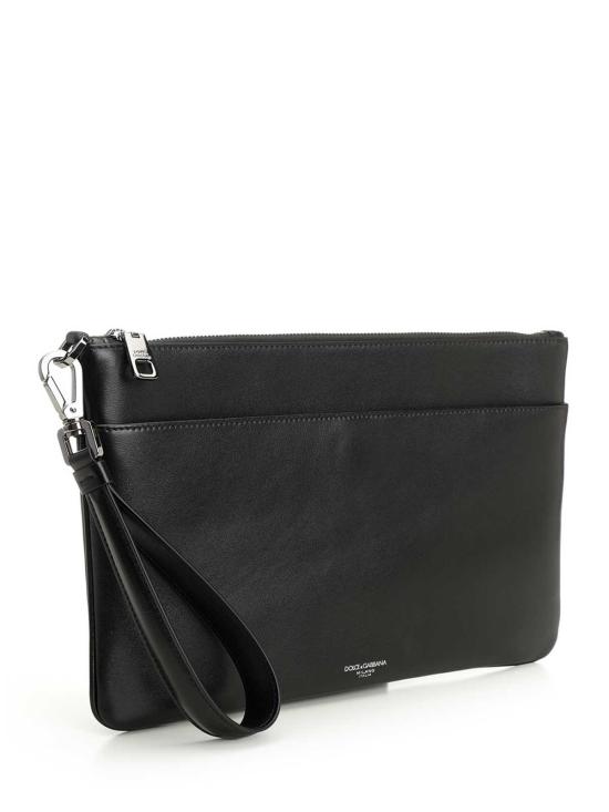 25FW 돌체앤가바나 레더 토일레트리 클러치 BP3294AV95680999 Black - DOLCE & GABBANA
