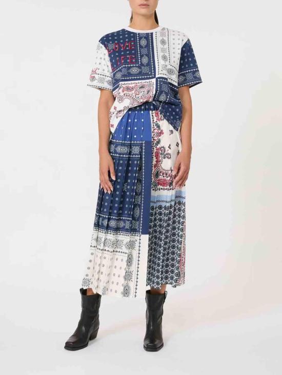  위켄드막스마라 미디 스커트 252510602165E15 Blue - WEEKEND MAX MARA