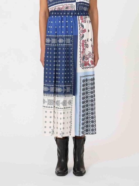  위켄드막스마라 미디 스커트 252510602165E15 Blue - WEEKEND MAX MARA