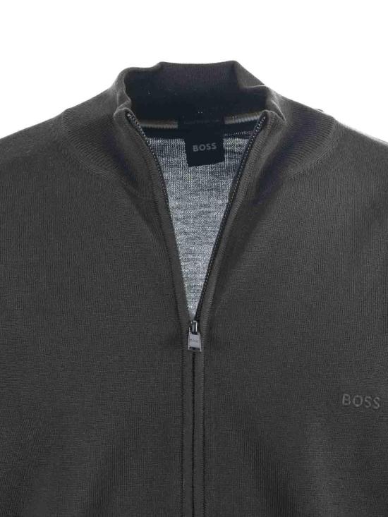 26FW 휴고보스 하이드 집업 집업 니트 504763471024395E18 Green - HUGO BOSS