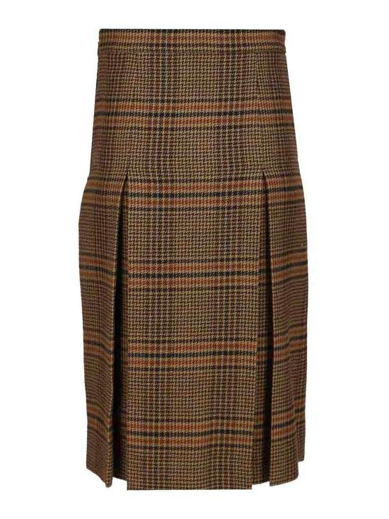 25FW 생로랑 미디 스커트 831068Y9I702849 Brown - SAINT LAURENT