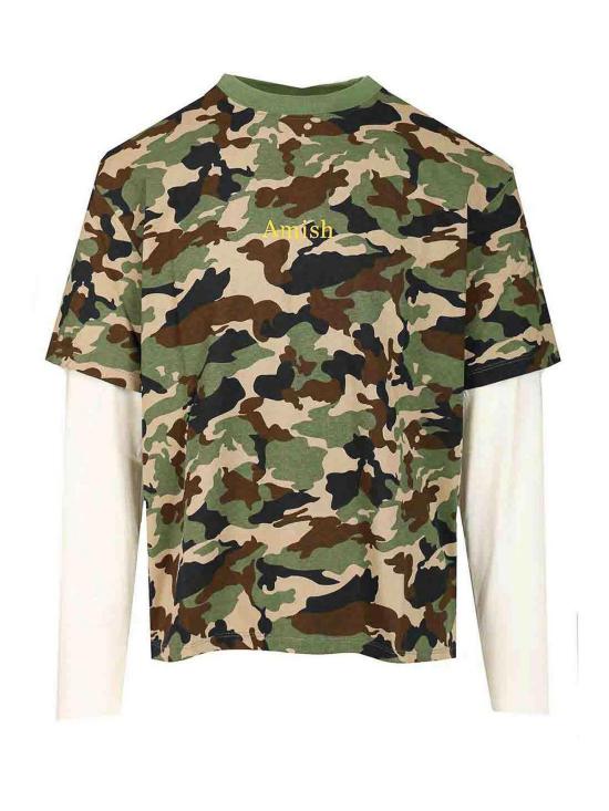  아미시 반팔 티셔츠 AMU145CN26XXXXC0512 Brown