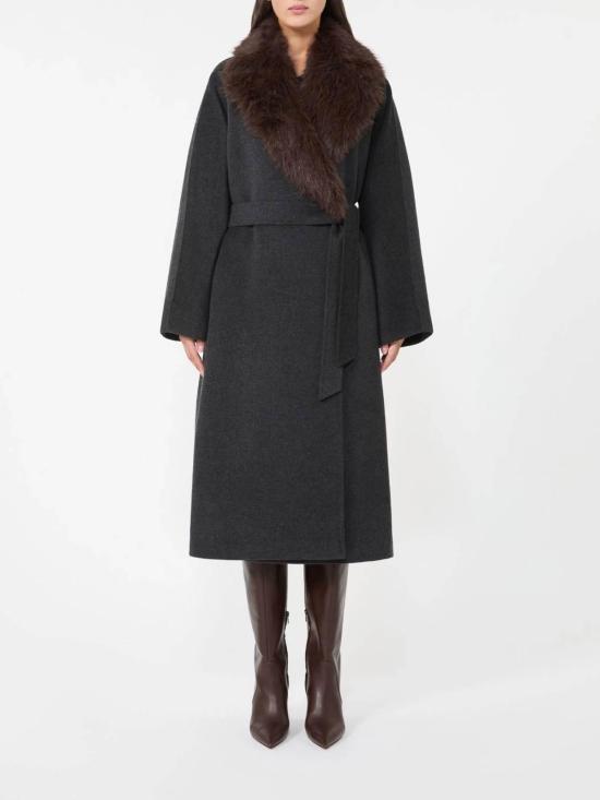  위켄드막스마라 미디 스커트 252501601365006E15 Dark Grey - WEEKEND MAX MARA