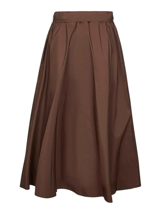  위켄드막스마라 미디 스커트 252510603165001E15 Dark Brown - WEEKEND MAX MARA