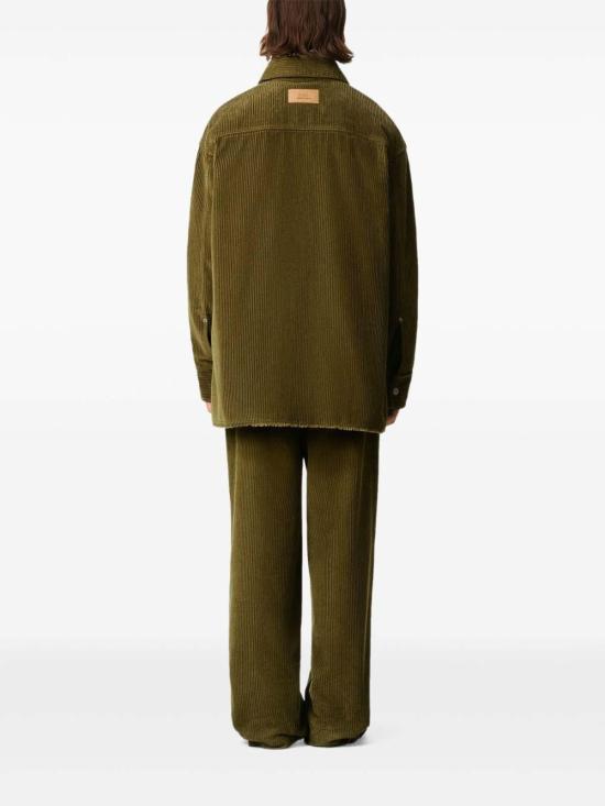  아미 코듀로이 벨벳 사이드 슬릿 오버셔츠 USH793CO0131298 Brown - AMI