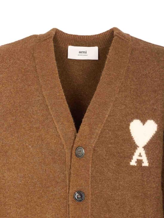  아미 가디건 UKC365KN0135217 Brown - AMI