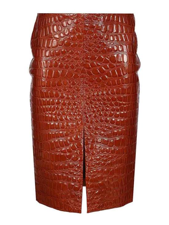  생로랑 가죽 자켓 842093YCJB22546 Brown