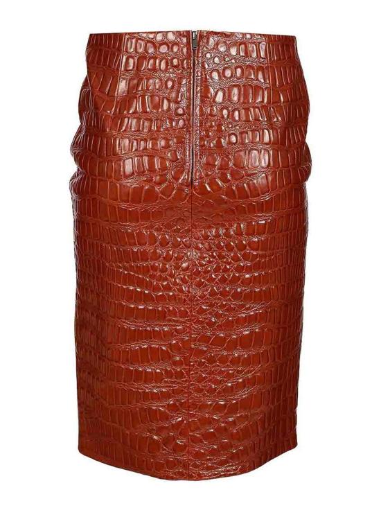  생로랑 가죽 자켓 842093YCJB22546 Brown - SAINT LAURENT