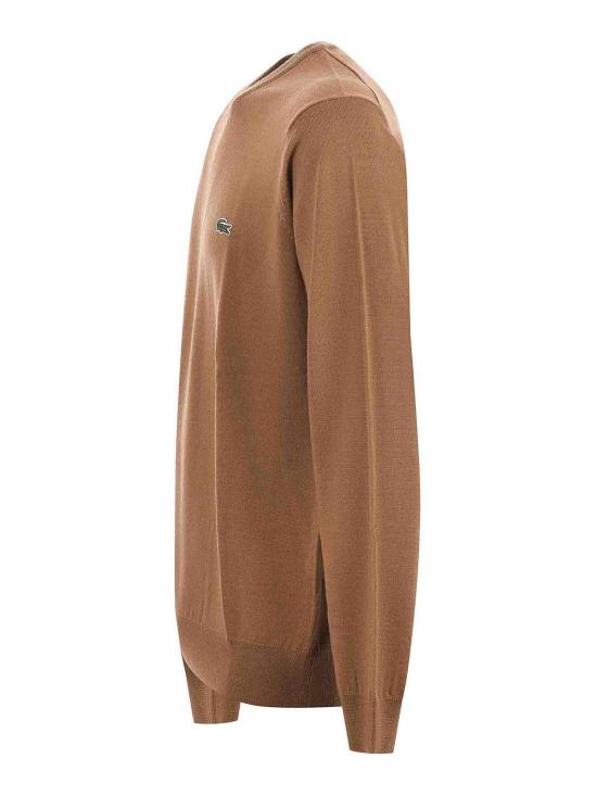 25FW 라코스테 스웨터 AH3225DPC Camel - LACOSTE