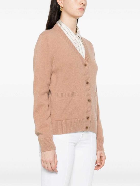  메종키츠네 베이비 폭스 램스울 박시 가디건 PW00501KT10060054 Camel - MAISON KITSUNE