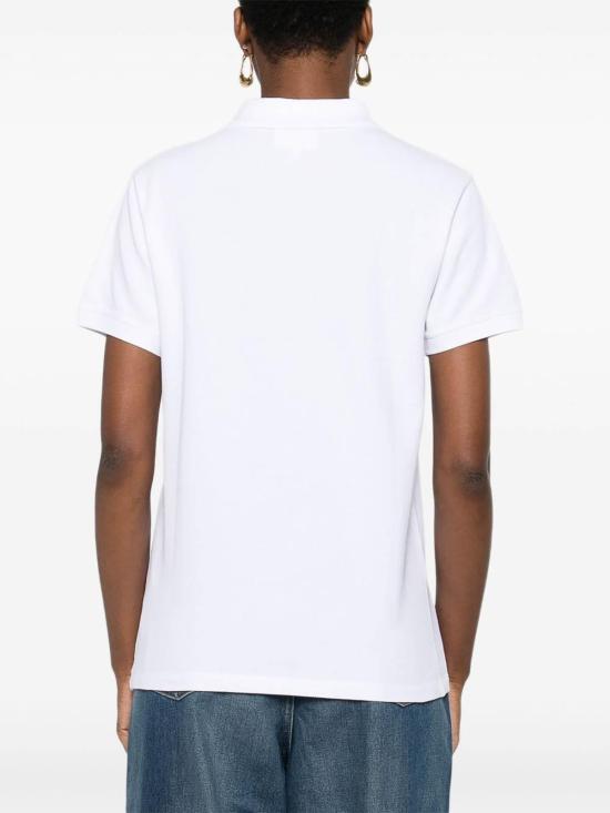  메종키츠네 베이비폭스 오버사이즈 폴로 티셔츠 OW00207KP0001P100 White - MAISON KITSUNE