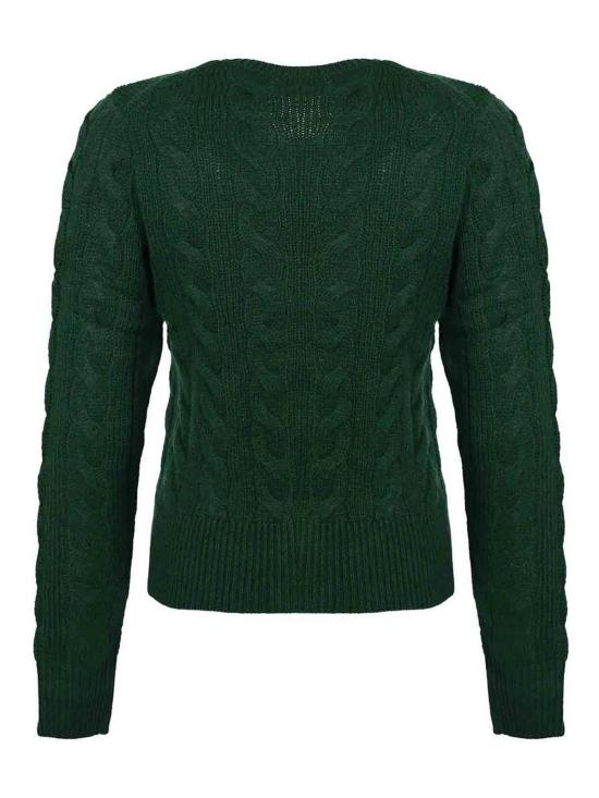  폴로 랄프로렌 로고 자수 크루넥 가디건 211972104008 Green - POLO RALPH LAUREN