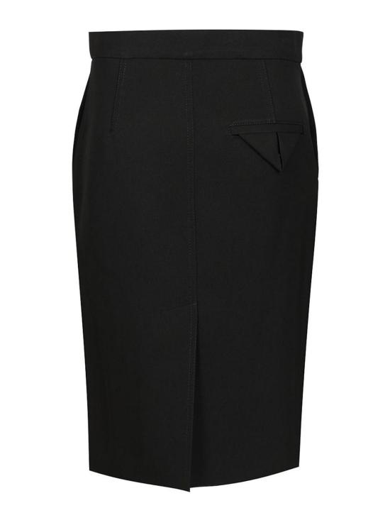 25FW 보테가베네타 미디 스커트 835250V4C201000 Black - BOTTEGA VENETA