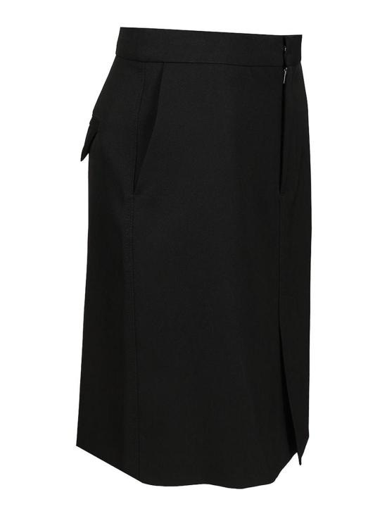 25FW 보테가베네타 미디 스커트 835250V4C201000 Black - BOTTEGA VENETA