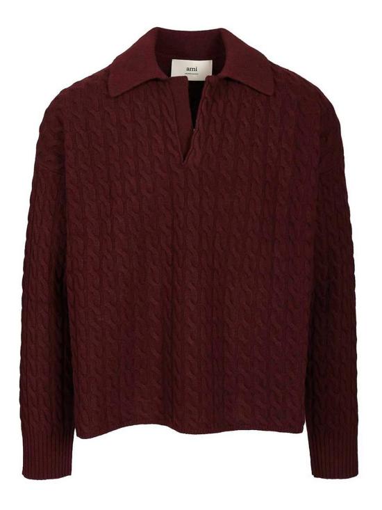  아미 폴로 티셔츠 H25UPL403KN0104692H25 Dark Red