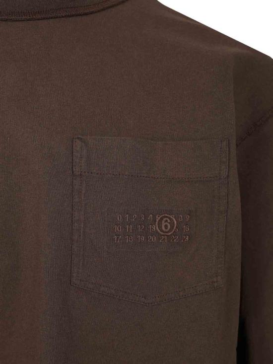 26FW MM6 메종마르지엘라 반팔 티셔츠 SH0NH0016M20050143 Brown - MM6 MAISON MARGIELA