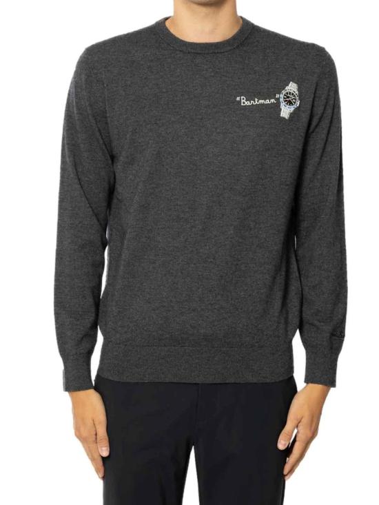 25FW 세인트바쓰 긴팔 티셔츠 HERONLIGHTEMBRY03128I Grey - MC2 SAINT BARTH